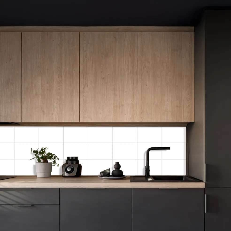Stänkskydd Kerra Vit 600 x 600 mm Kitchenline