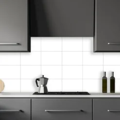 Stänkskydd Kerra Vit 600 x 600 mm Kitchenline