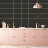 Stänkskydd Kerra Vulcan Svart 600 x 600 mm Kitchenline