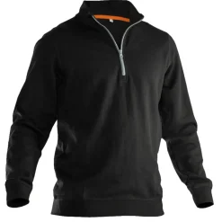 Sweatshirt 1/2 Zip Svart