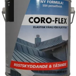Tak & plåtfärg Vit 5 kg Coro-Flex