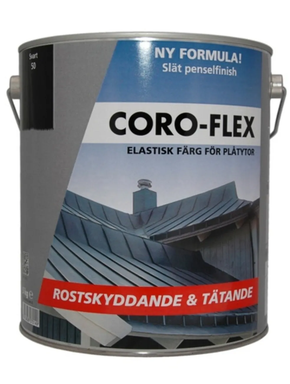 Tak & plåtfärg Vit 1 kg Coro-Flex