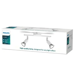 Takspotlight Limbali 2 spots Vit Philips