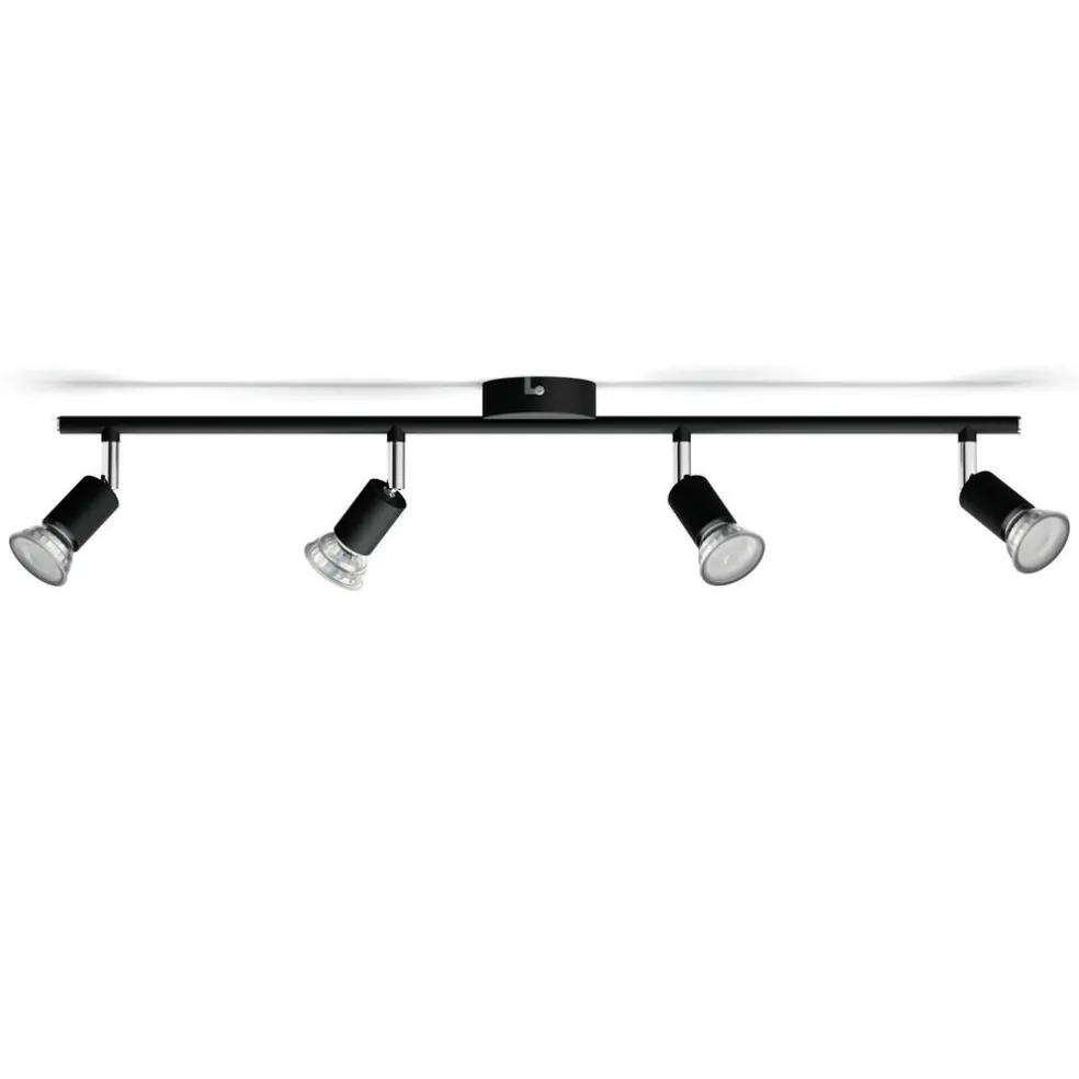 Takspotlight Limbali 4 spots Svart Philips