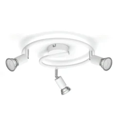 Takspotlight Limbali Spiral 3 spots Vit Philips