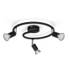 Takspotlight Limbali Spiral 3 spots Svart Philips