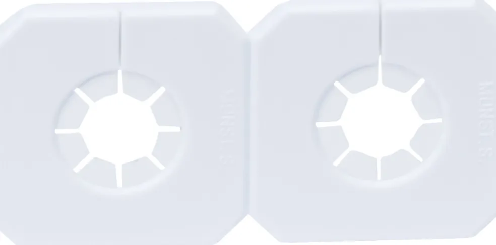 Täckbricka Vit Ø15 mm 2-pack Gelia