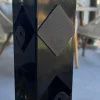 Täcklock t/staketstolpe Svart 50 x 50 mm Steel Design