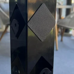 Täcklock t/staketstolpe Svart 50 x 50 mm Steel Design