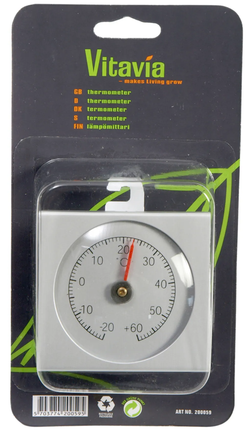 Termometer Växthus Vitavia