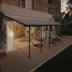 Terrasstak Feria 25 m² Antracit Canopia by Palram
