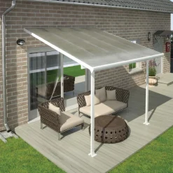 Terrasstak Feria 9 m² Vit Canopia by Palram