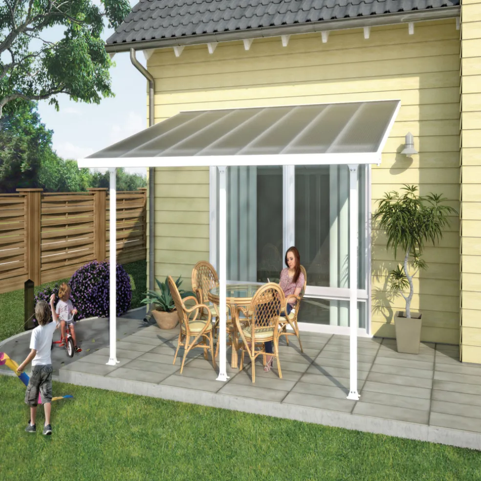 Terrasstak Feria 12,5 m² Vit Canopia by Palram