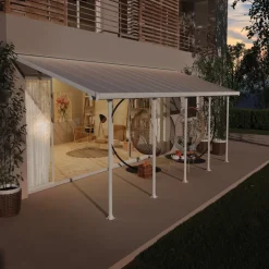 Terrasstak Feria 25 m² Vit Canopia by Palram