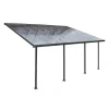 Terrasstak Feria 4 x 6,06 m Antracit Canopia by Palram