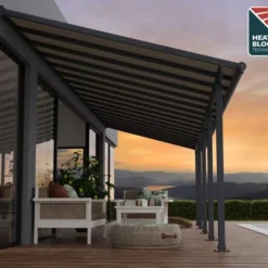 Terrasstak Olympia 28,8 m² Antracit Canopia by Palram