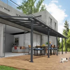 Terrasstak Olympia 28,8 m² Antracit Canopia by Palram
