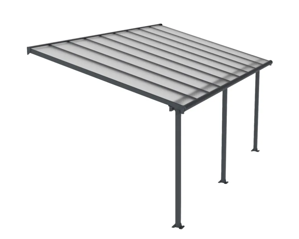 Terrasstak Olympia 16,1 m² Antracit Canopia by Palram