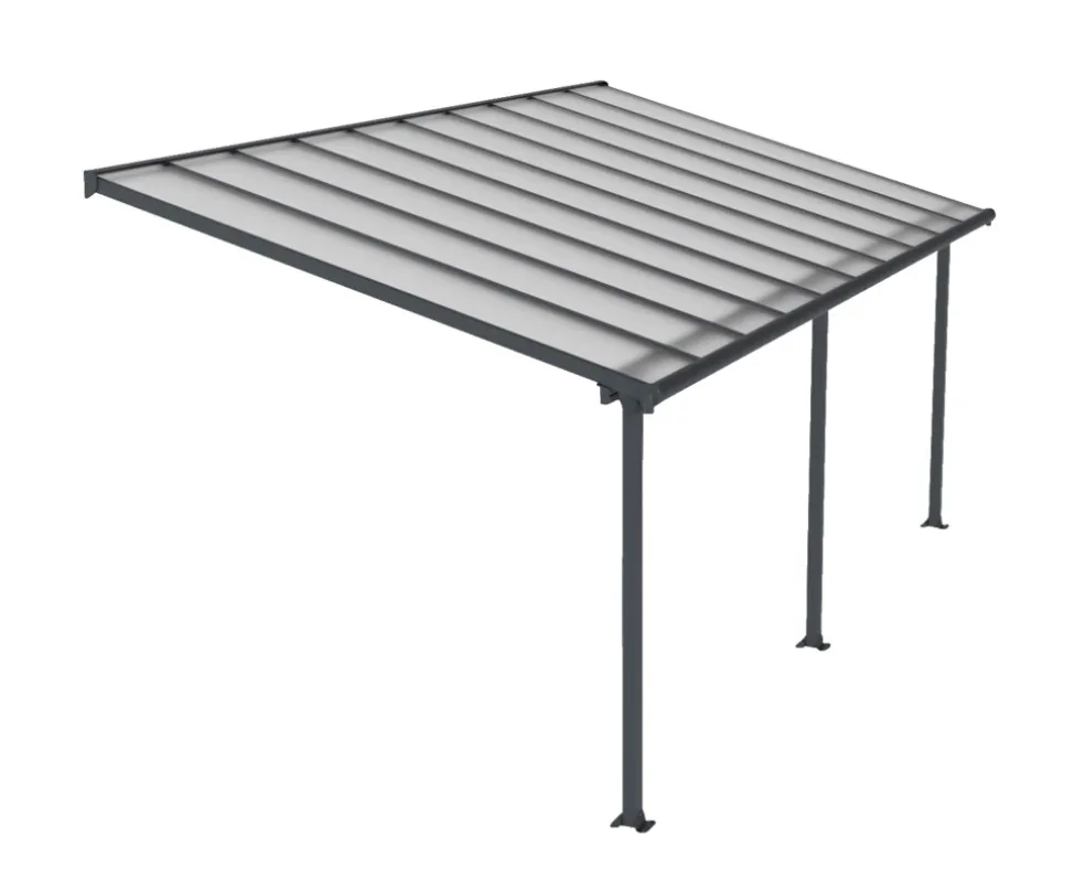Terrasstak Olympia 18,2 m² Antracit Canopia by Palram
