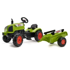 Traktor Claas m/släp Grön Falk