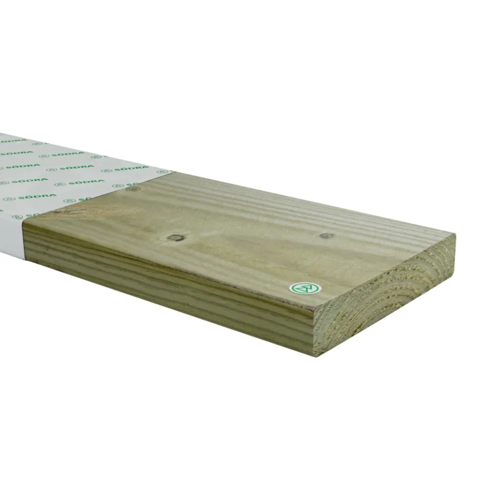 Trall Impregnerad 28 x 145 mm - 4,8 m Södra Wood