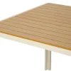 Trädgårdsbord Vermont Sandgrå/Teak 205 x 90 cm Sunlife