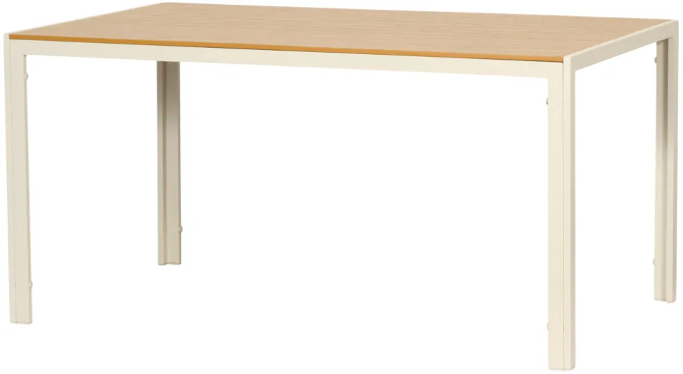Trädgårdsbord Vermont Sandgrå/Teak 150 x 90 cm Sunlife