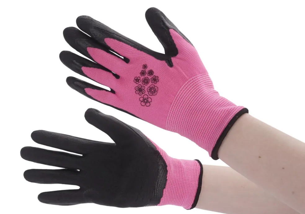Trädgårdshandske Pink 7