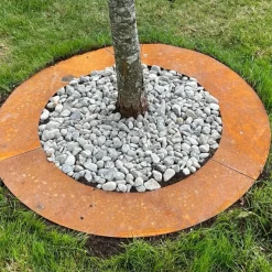Trädring Stål Obehandlad Platt Ø60 cm