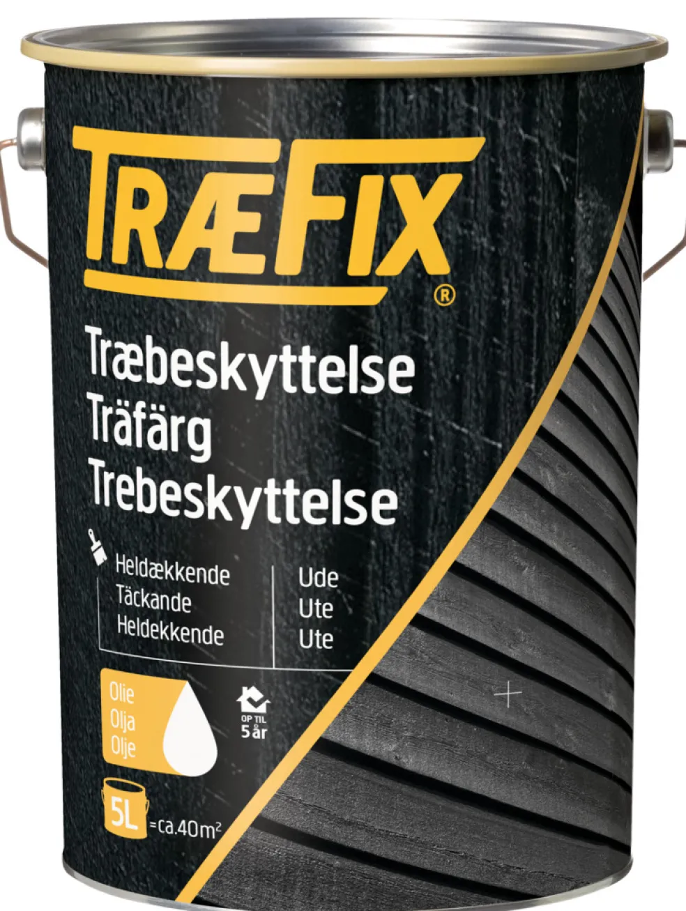 Träfärg Brun 5 L Træfix