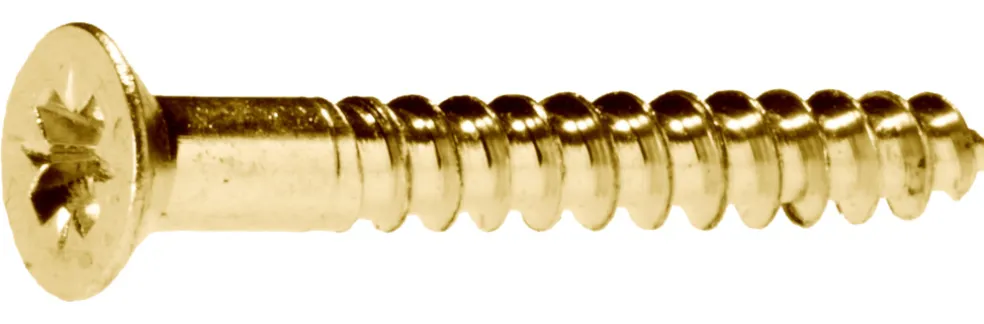 Träskruv TKFX Mässing 3,5 x 30 mm 15-pack Heco