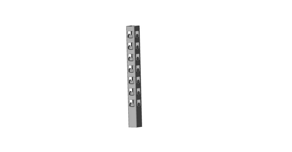 T-stolpe Harstena Galvad 715 mm Steel Design