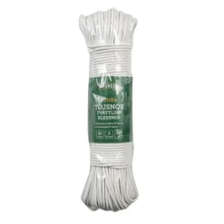 Tvättlina Plast Vit Ø3 mm x 52 m G. Funder
