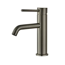 Tvättställsblandare Slim Vinkel Gunmetall 183 mm