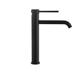 Tvättställsblandare Slim Vinkel Svart 282 mm