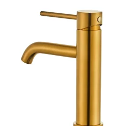 Tvättställsblandare Slim Vinkel Mässing 183 mm