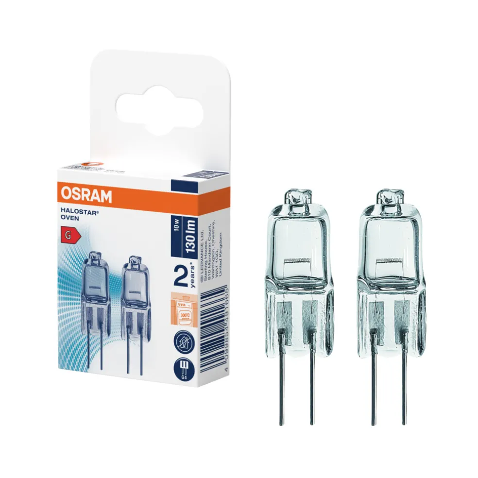 Ugnslampa 10W G4 2-pack Osram