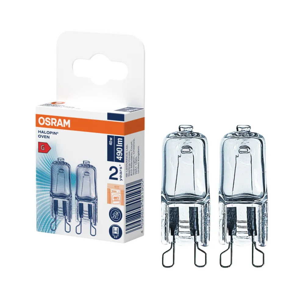 Ugnslampa 40W G9 2-pack Osram