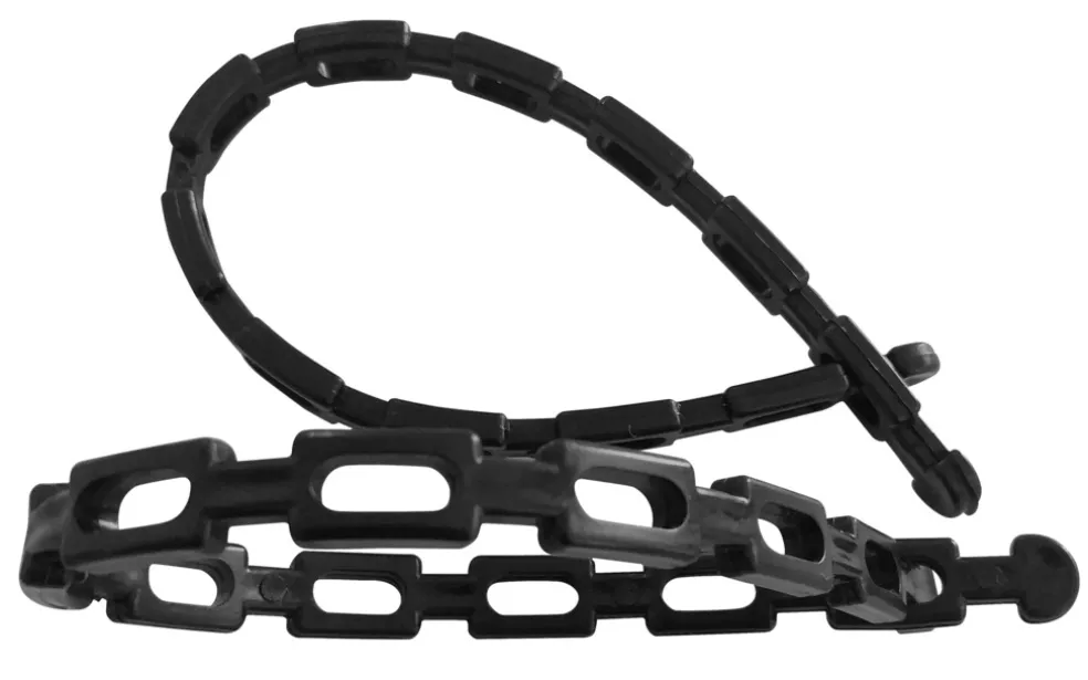 Uppbindningsband PVC Svart 25 x 1,2 cm 2-pack
