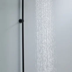 Utedusch Kallvatten Svart Ø200 mm REN