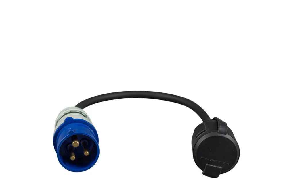 Övergångskabel CEE Schuko 230V 0,5 m Qraft