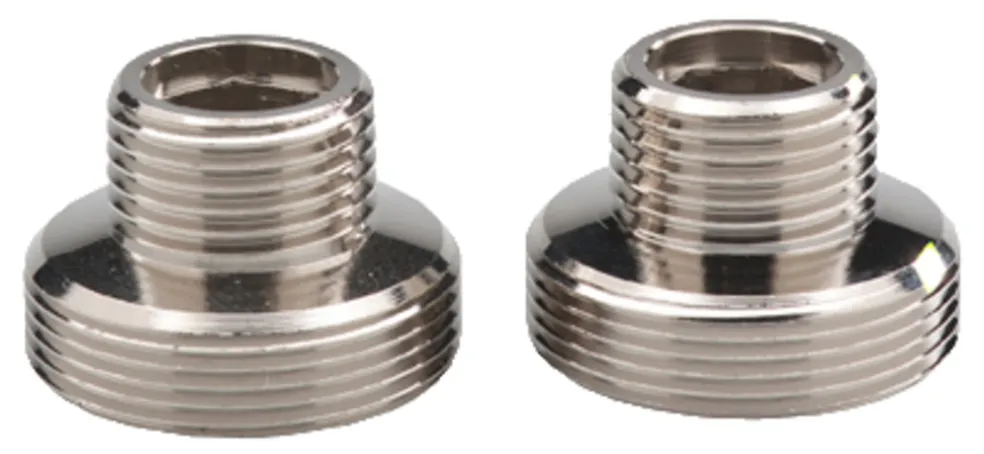 Övergångsnippel Krom M26 x R15 2-pack Trio Perfekta