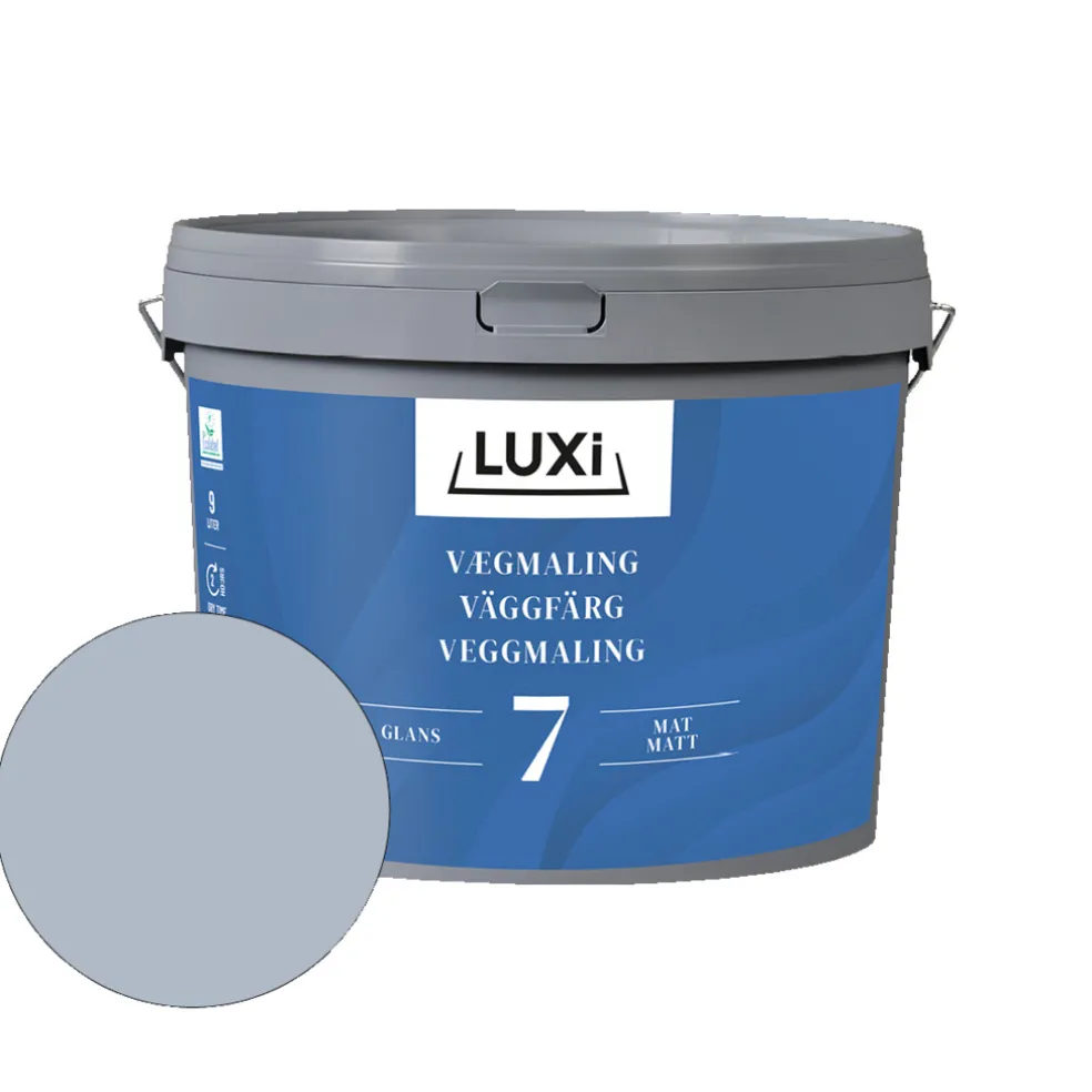 Väggfärg 7 Disig Blå 2,25 L Luxi