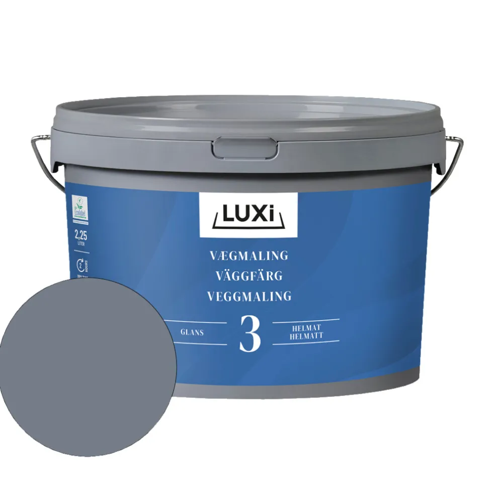 Väggfärg 3 Havsblå 2,25 L Luxi