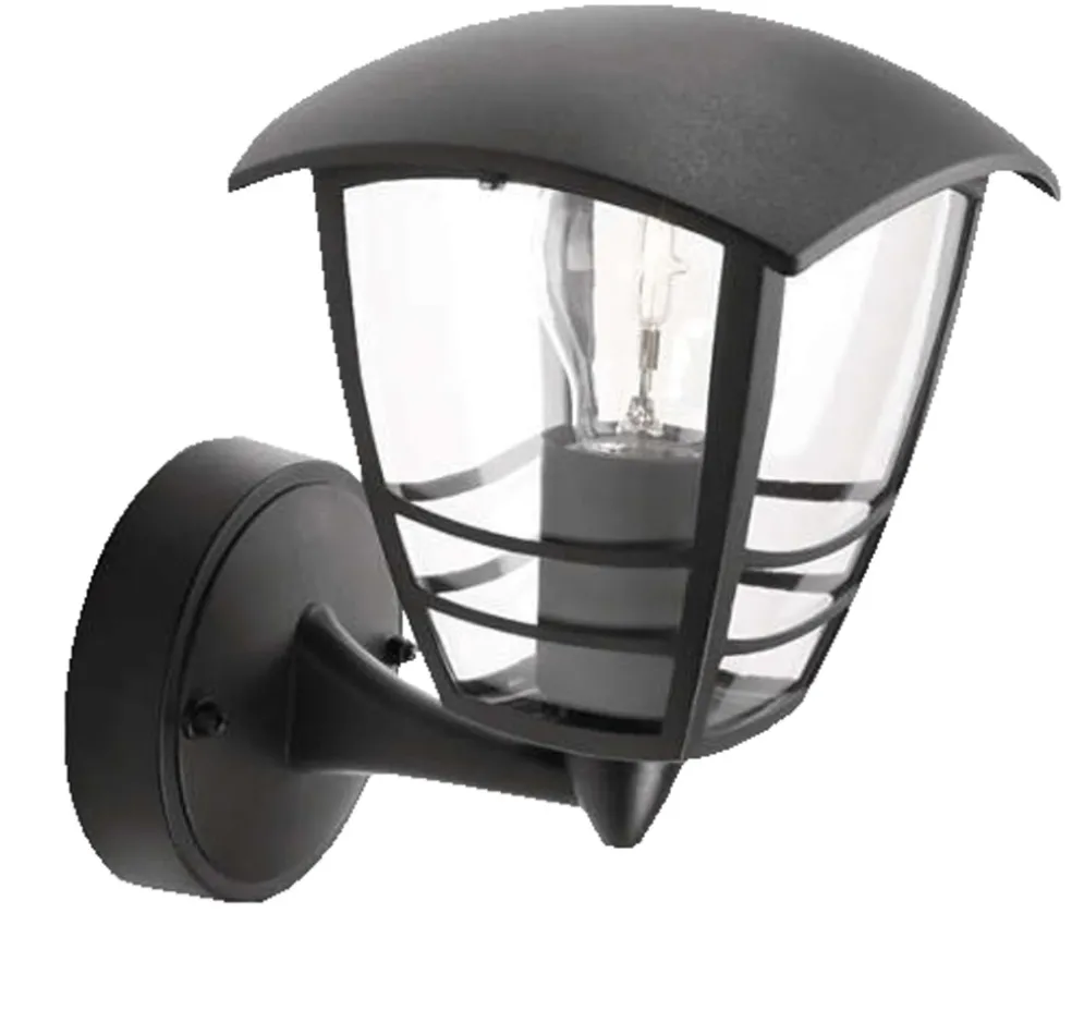 Vägglampa Creek Svart Philips