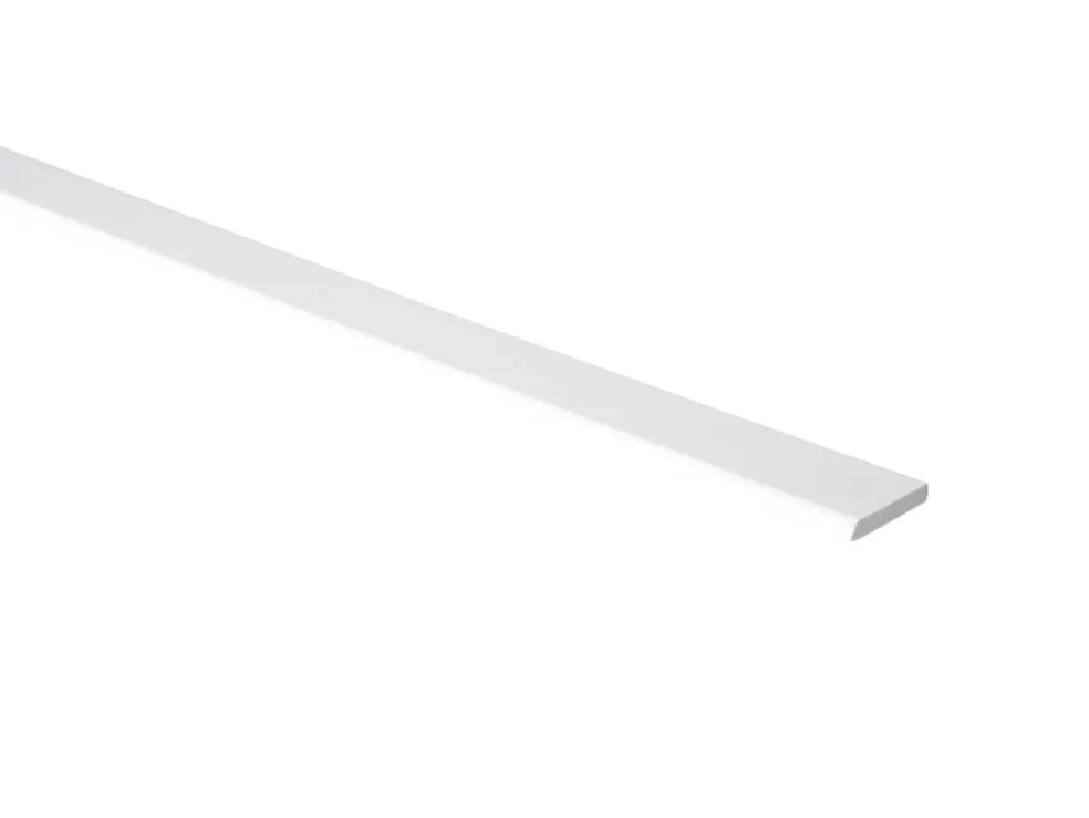 Vägglist PVC Vit 7 x 43 mm - 2,5 m Primo