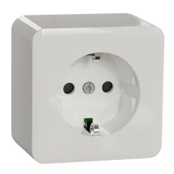 Vägguttag 1-vägs Jordat Exxact Schneider Electric