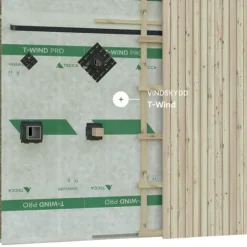 Vindskydd T-Wind Basic Vit 2740 mm x 12,5 m Tecca
