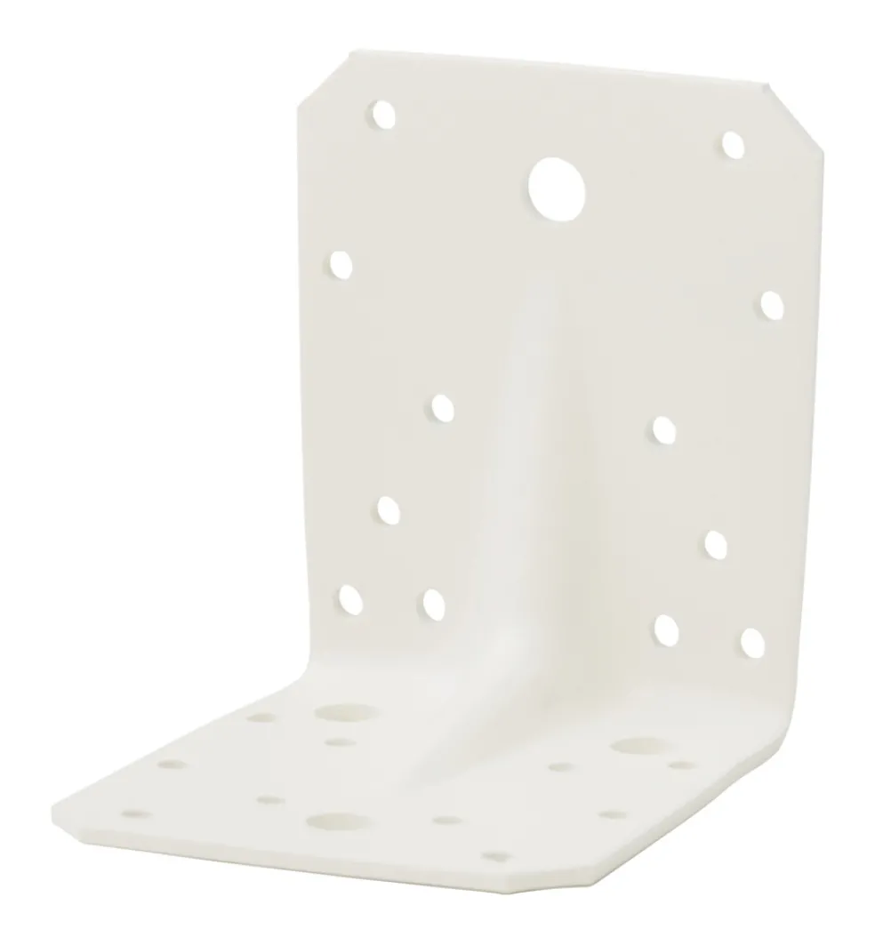 Vinkelbeslag Vit 105 x 90 x 3 mm Heco