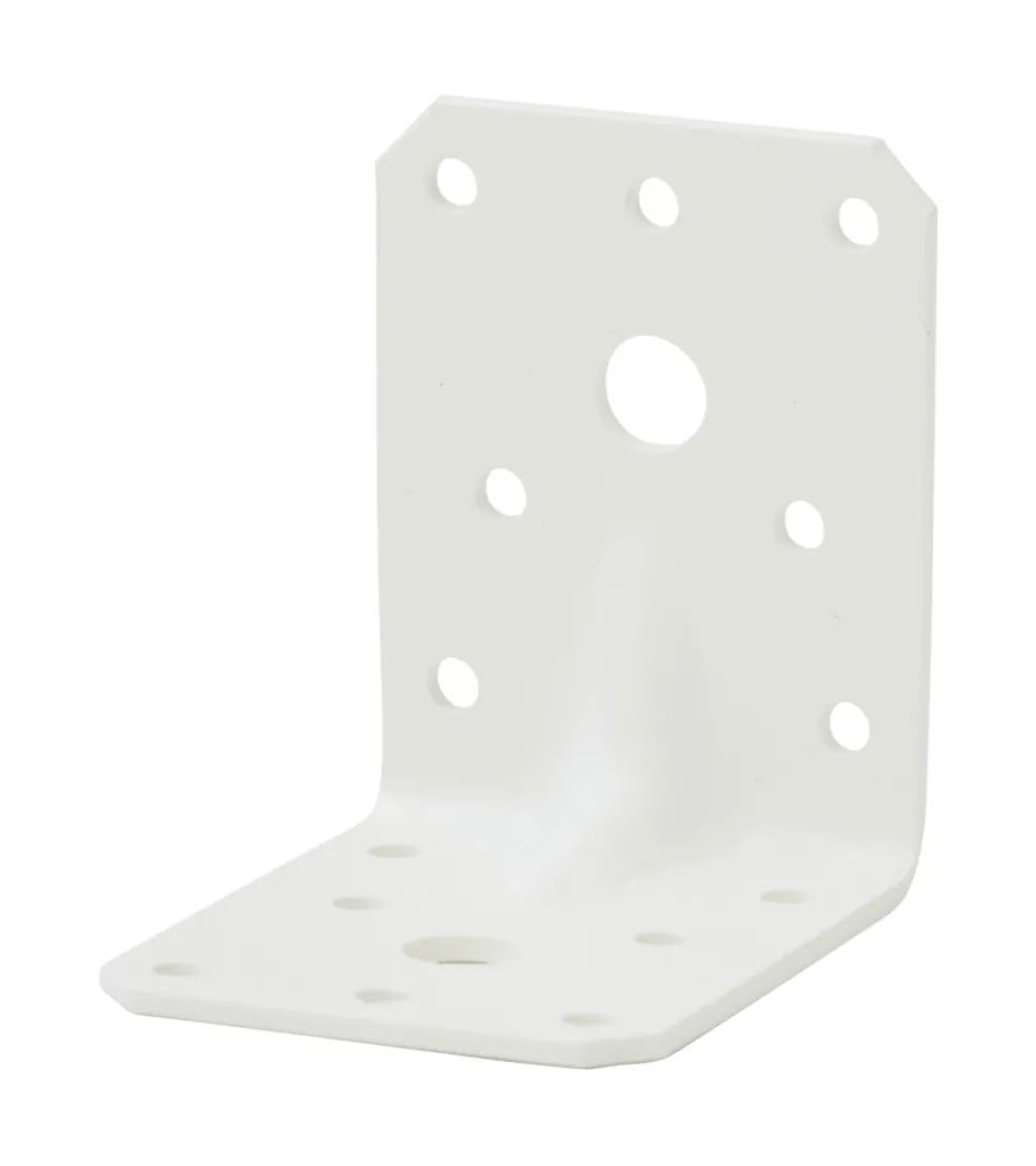 Vinkelbeslag Vit 70 x 55 x 2,5 mm Heco